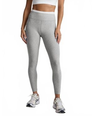 Beyond Yoga Spacedye Layered High Waisted Midi Leggings - Gray