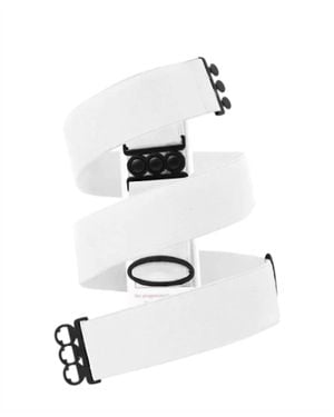 Unbelts Classic Elastic Adjustable Invisible Belt - White