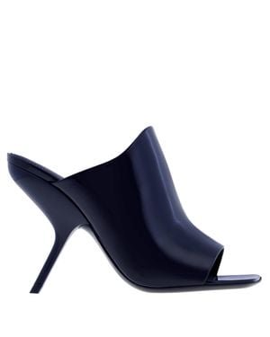 Ferragamo Ferragamo Era X5 Patent Leather Mules, Size 7 C - Blue