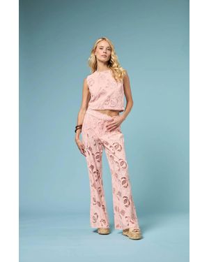 BTB Los Angeles Lagos Wide Leg Pant - Blue