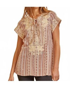 Savanna Jane Helen Top - Brown