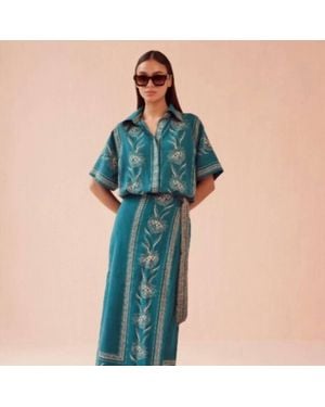 Omika Tola Blouse - Blue