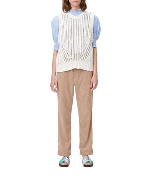 Munthe Twin Knit Sweater - White