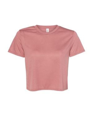 Bella Canvas Flowy Crop Tee - Pink