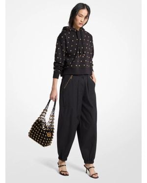 Michael Kors Cotton Poplin Parachute Jogger - Black
