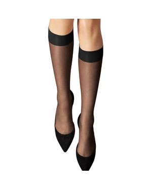 Wolford Ladies Nude 8 Sheer Knee-High Stockings - Black
