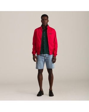 Members Only Classic Iconic Racer Jacket (Slim Fit) - Red