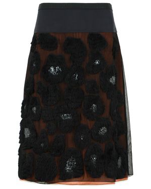Marni Silk Blend Skirt - Black