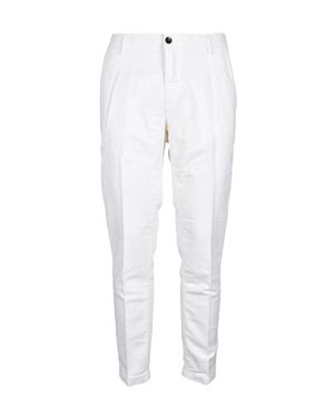 Yan Simmon Cotton Lyocell Pants - White