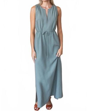 Emerson Fry Grecian Keyhole Dress - Blue