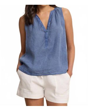 Velvet By Graham & Spencer Tacy Top - Blue