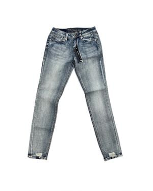 Grace In La Lightwight Denim Skinny Jean - Blue