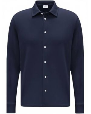 04651/ Pique Long Sleeve Tee - Blue