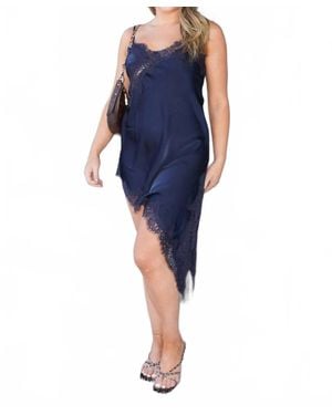 Sundayup Emmott Asymmetrical Lace Top - Blue