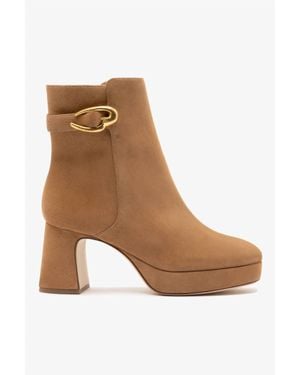 Larroude Dolly Verona Low Boot - Brown