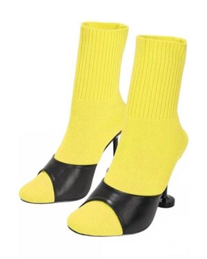 Cape Robbin Neon Ankle Booties Shoes - Yellow