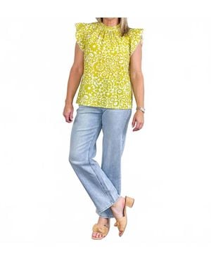 Thml Floral Print Top - Yellow