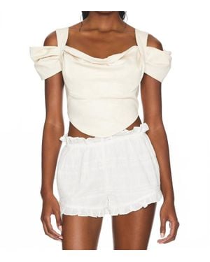 LOBA Amira Corset Top - White