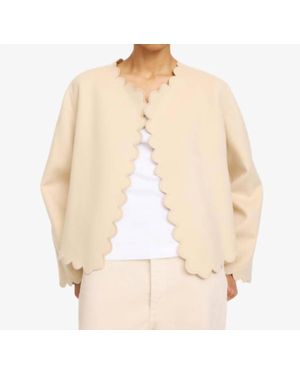By Malene Birger Vibetta Wool Jacket - Natural