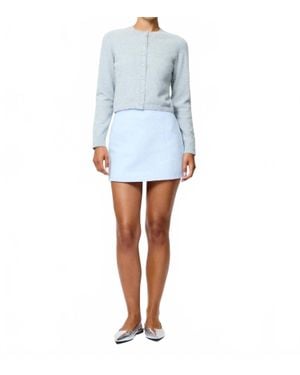 French Connection Wool Mini Skirt - Blue