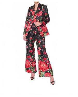 Flora Bea Selena Wide Leg Pant - Red
