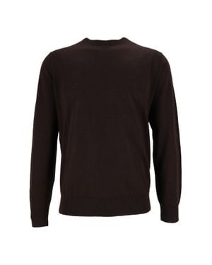 Ballantyne Wool Round-Neck Sweater - Black