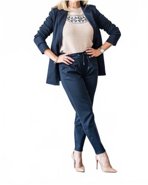 B.Young Rizetta Long Blazer - Blue