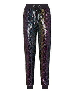 Philipp Plein Jogging Pants Monogram - Black