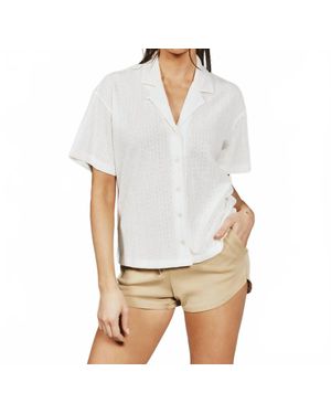 7 Diamonds Isla Camp Shirt - White