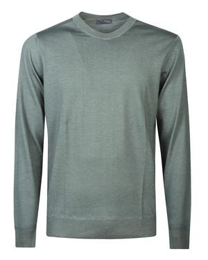 Drumohr Virgin Wool Knit Sweater - Green