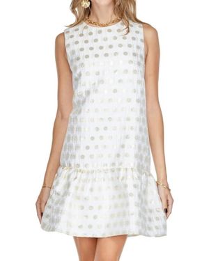 J joy Flounce Dress - White