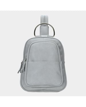 Fashnzfab Solid Faux Leather Sling Bag - Gray