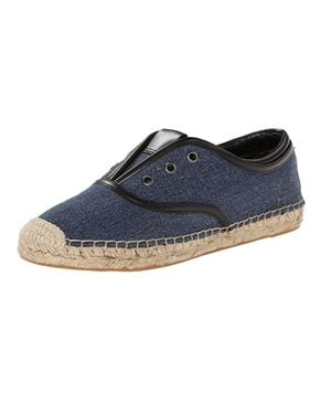 Tahari Mako Denim Slip-On Oxford Espadrille Sneakers - Blue