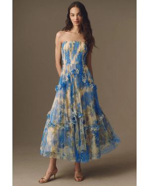 Hutch Strapless Bustier Maxi Dress - Multicolor