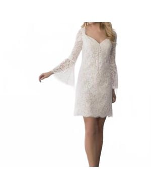 Christina Wu Lace Dress - White