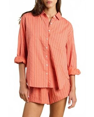 Trovata Blake Oversized Shirt - Orange