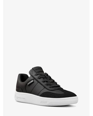 Michael Kors Outlet Kai Mixed-Media Sneaker - White