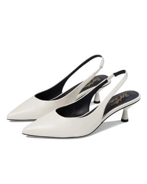 Seychelles Brooklyn Pump Leather Pointed Toe Slingback Htat192 - White