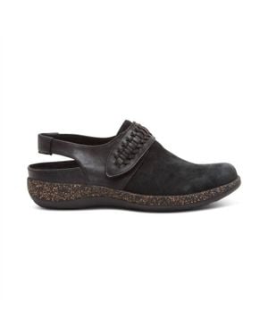 Aetrex Leni Slingback Clog - Black
