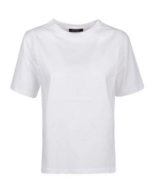 Aragona Round Neck Cotton T-Shirt - White