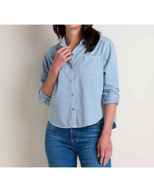 Toad & Co. Arroyo Twill Boxy Shirt - Blue