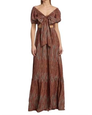 Ramy Brook Megan Maxi Cut Out Dress - Brown