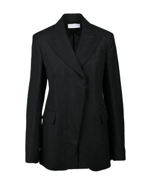 Sportmax Cera Giacca Viscose Linen Jacket - Black
