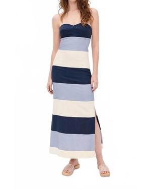 ANDRES OTALORA Sono Veri Strapless Dress - Blue