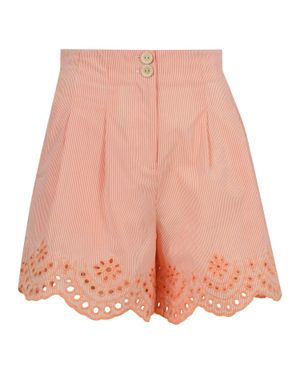 One Collective Embroidered Shorts - Pink