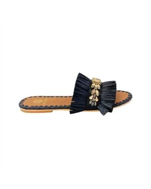 De Siena Semira Raffia Sandal - Blue