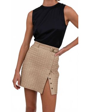 NonChalant Label Elsa Woven Skirt - Natural