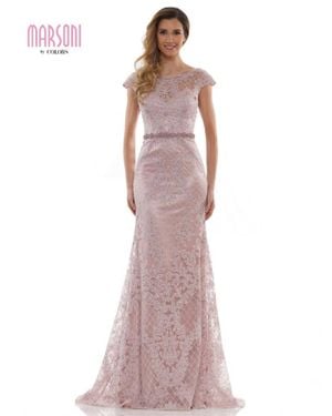 Marsoni by Colors Textured Lace Dress - Purple