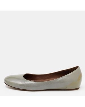 Marni Patent Leather Ballet Flats - Brown