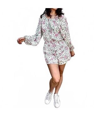 Chaser Brand Daisy Floral Romper - White